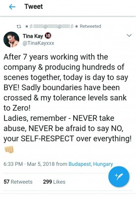 Tina kay Tweet