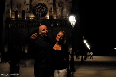PW and SOPHIE PARIS on Notre-Dame square