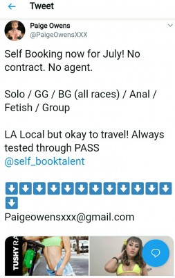Paige Booking details